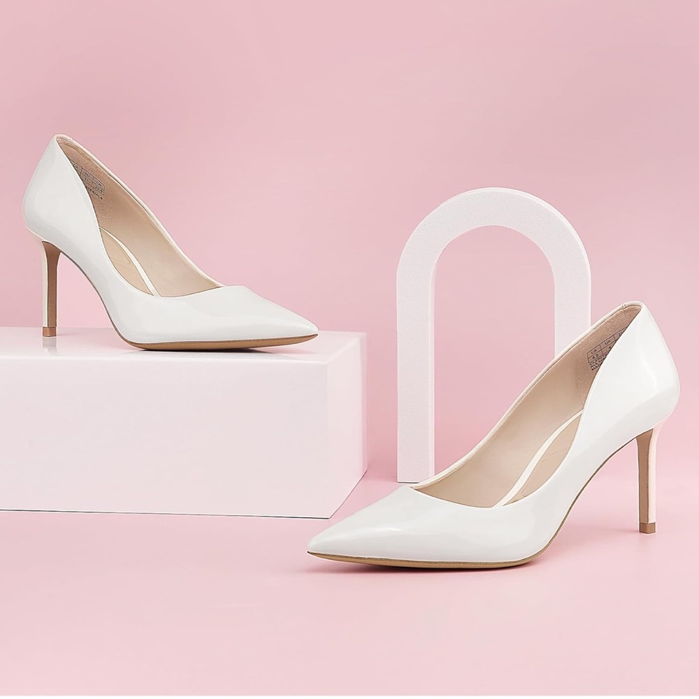 Jenn Ardor Classic White Heels